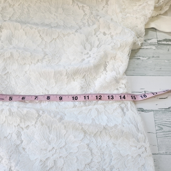 Free People Hailee Lace Mini Dress Ivory Size Medium NWT - Picture 6 of 10